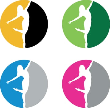 Logotype Concepts For A Dance Studio vector