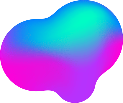 Gradient blob shape. Abstract organic random form. Liquid fluid background. Amoeba bubble and splash. Memphis element png