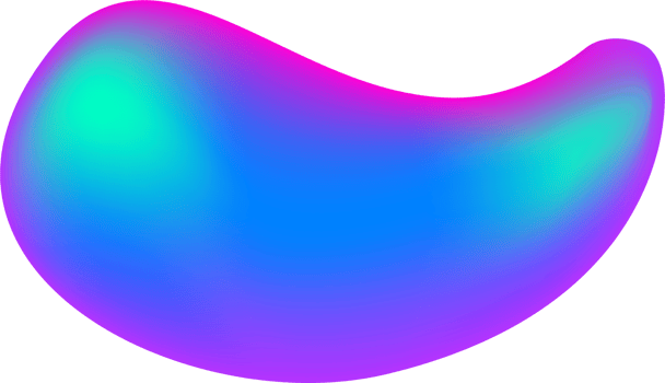 Gradient blob shape. Abstract organic random form. Liquid fluid background. Amoeba bubble and splash. Memphis element png