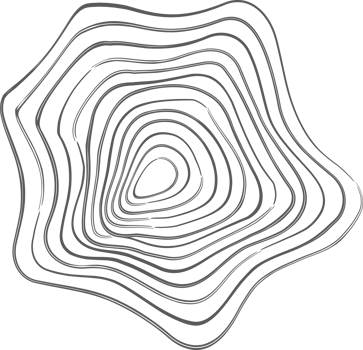 Tree rings organic pattern. Topography line circle. Nature wavy contour shape. Topographic icon png