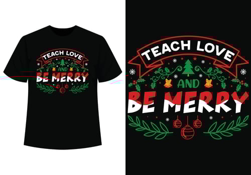 Be merry tshirt design vector