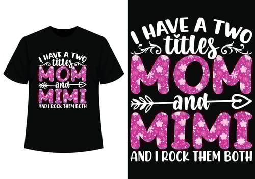 Mom t-shirt design for mothers day vector