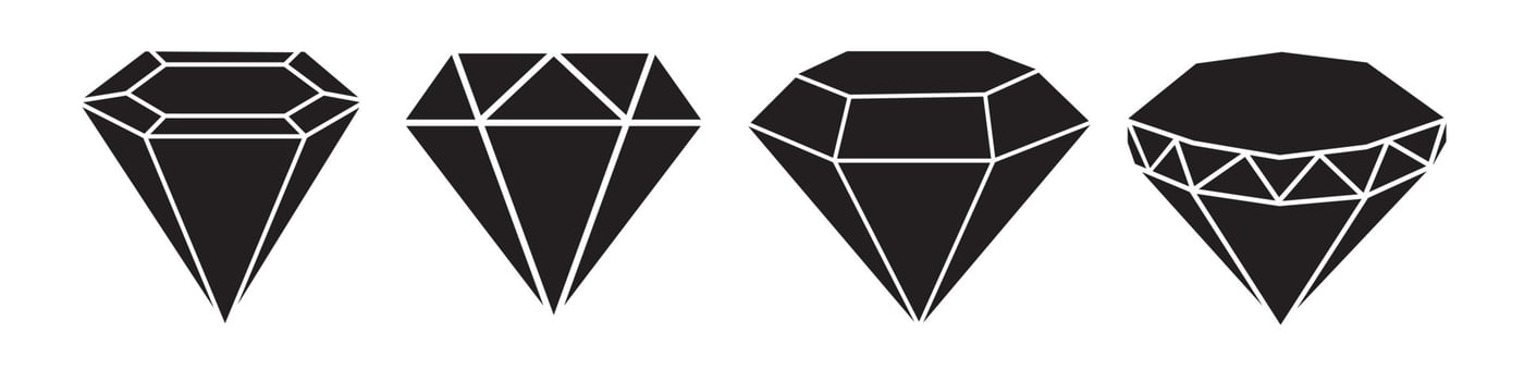 Abstract Vector Diamond Icon Design Template