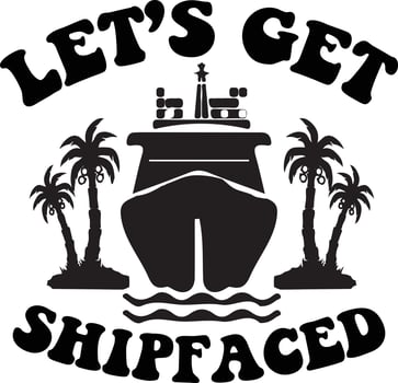 Cruise Quotes Design vector