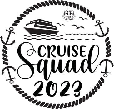 Cruise Quotes Design vector
