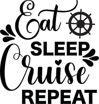 Cruise Quotes Design vector
