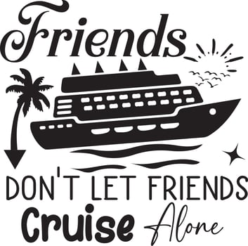 Cruise Quotes Design vector