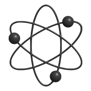 3d icon of atom png