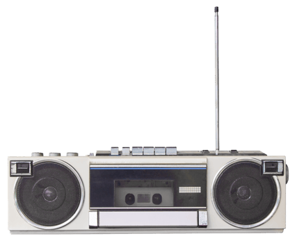 old radio for decorative png