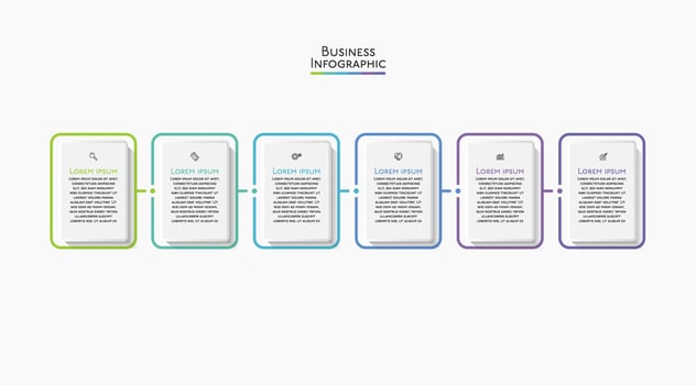 Presentation business infographic template vector