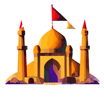festive EID mubarak gradient illustration png