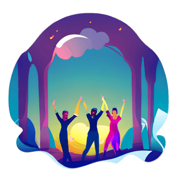 festive EID mubarak gradient illustration png