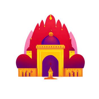 festive EID mubarak gradient illustration png