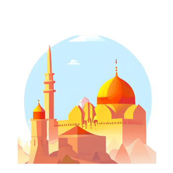 festive EID mubarak gradient illustration png