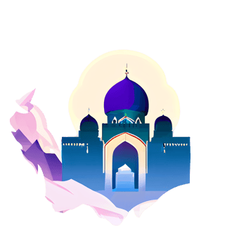 festive EID mubarak gradient illustration png