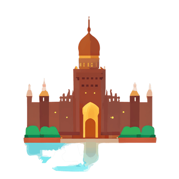 festive EID mubarak gradient illustration png