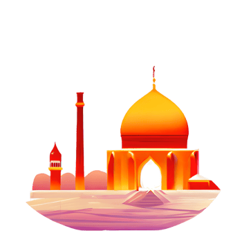 festive EID mubarak gradient illustration png