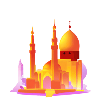 festive EID mubarak gradient illustration png