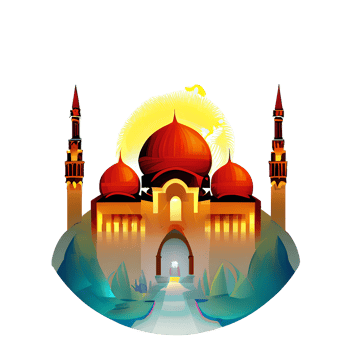 festive EID mubarak gradient illustration png
