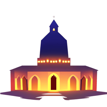 islamic lantern gradient illustration png
