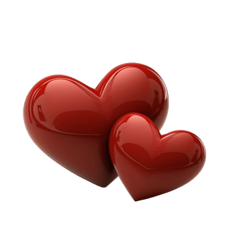 Valentines Day 3d Stereo Love Red Heart png