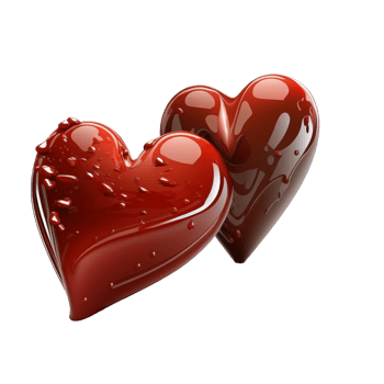 Valentines Day 3d Stereo Love Heart 3d Images png