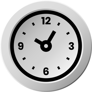 Modern gradient Wall clock icon png