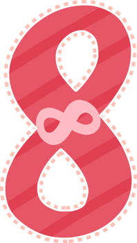 Cute colorful numbers for graphics or learning media decoration. png