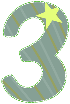 Cute colorful numbers for graphics or learning media decoration. png