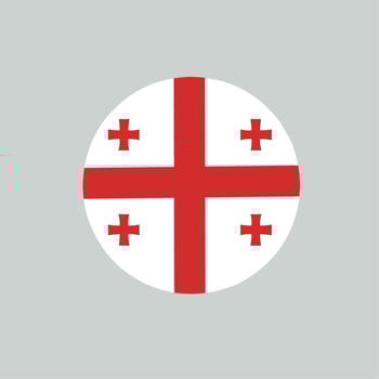 Georgia flag icon, illustration of national flag design with elegance concept, perfect for independence design vector