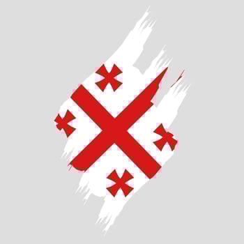 Georgia flag icon, illustration of national flag design with elegance concept, perfect for independence design vector