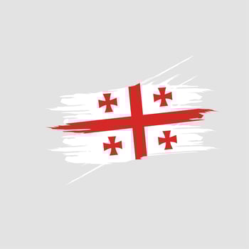 Georgia flag icon, illustration of national flag design with elegance concept, perfect for independence design vector