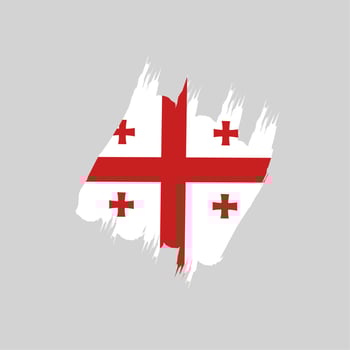 Georgia flag icon, illustration of national flag design with elegance concept, perfect for independence design vector