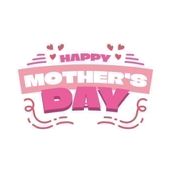 Happy Mother's Day Typography Design for Greeting Card, Poster or T-shirt Design vector