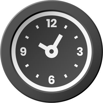Modern gradient wall clock icon png