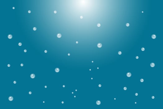 water drops on blue background vector