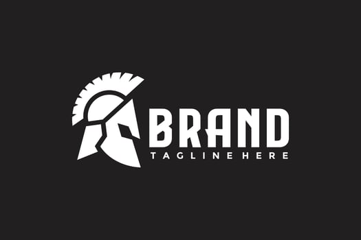 helm spartan strong logo vector