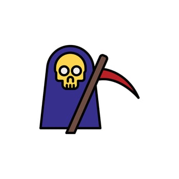 devil icon. filled outline icon vector