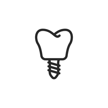 Dental icon, isolated Dental sign icon, vector illustration