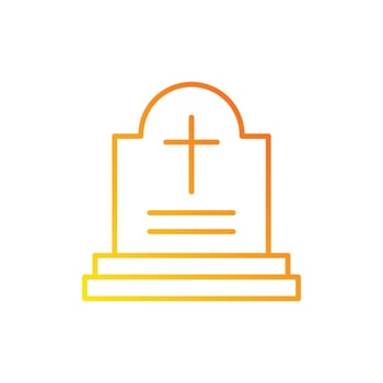 tombstone icon. gradient icon. vector