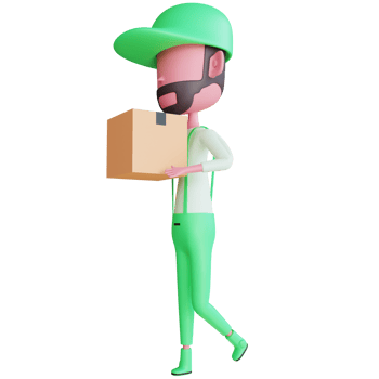 3d courier icon png
