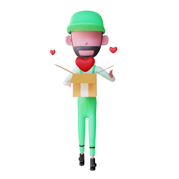 3d courier icon png