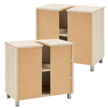furniture wood cabinet with cut out isolated on background transparent png
