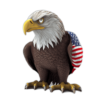 American patriotic eagle, illustration, artwork, patriot eagles, transparent background, t-shirt tshirt design, png