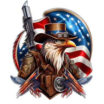 American patriotic eagle, illustration, artwork, patriot eagles, transparent background, t-shirt tshirt design, png