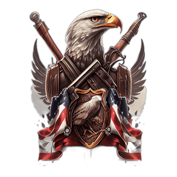 American patriotic eagle, illustration, artwork, patriot eagles, transparent background, t-shirt tshirt design, png