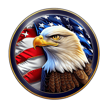 American patriotic eagle, illustration, artwork, patriot eagles, transparent background, t-shirt tshirt design, png
