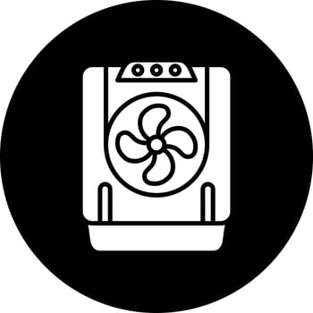 Air Cooler Vector Icon Style