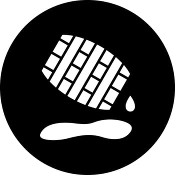 Oil Spill Vector Icon Style