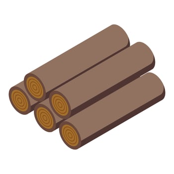 Wood trees icon isometric vector. Book publication vector